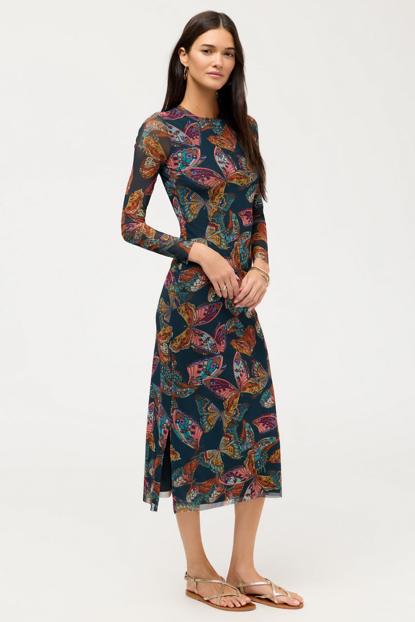 LOLIA MESH MIDI DRESS, , large image 2