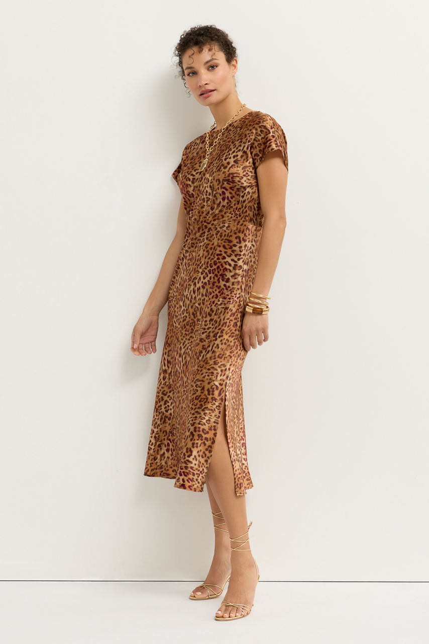 RYU BIAS DOLMAN DRESS, , large image 2