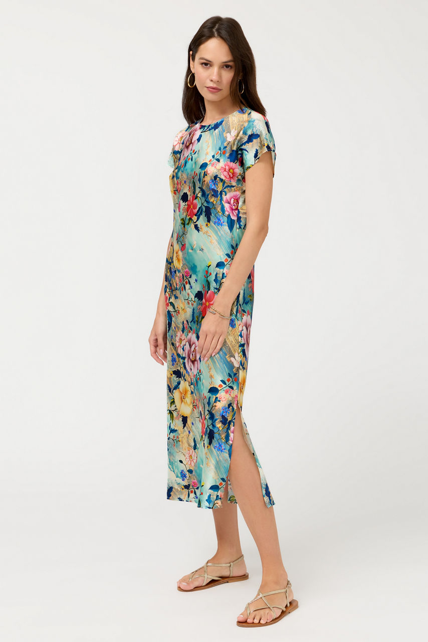 RYU BIAS DOLMAN DRESS, , large image 2