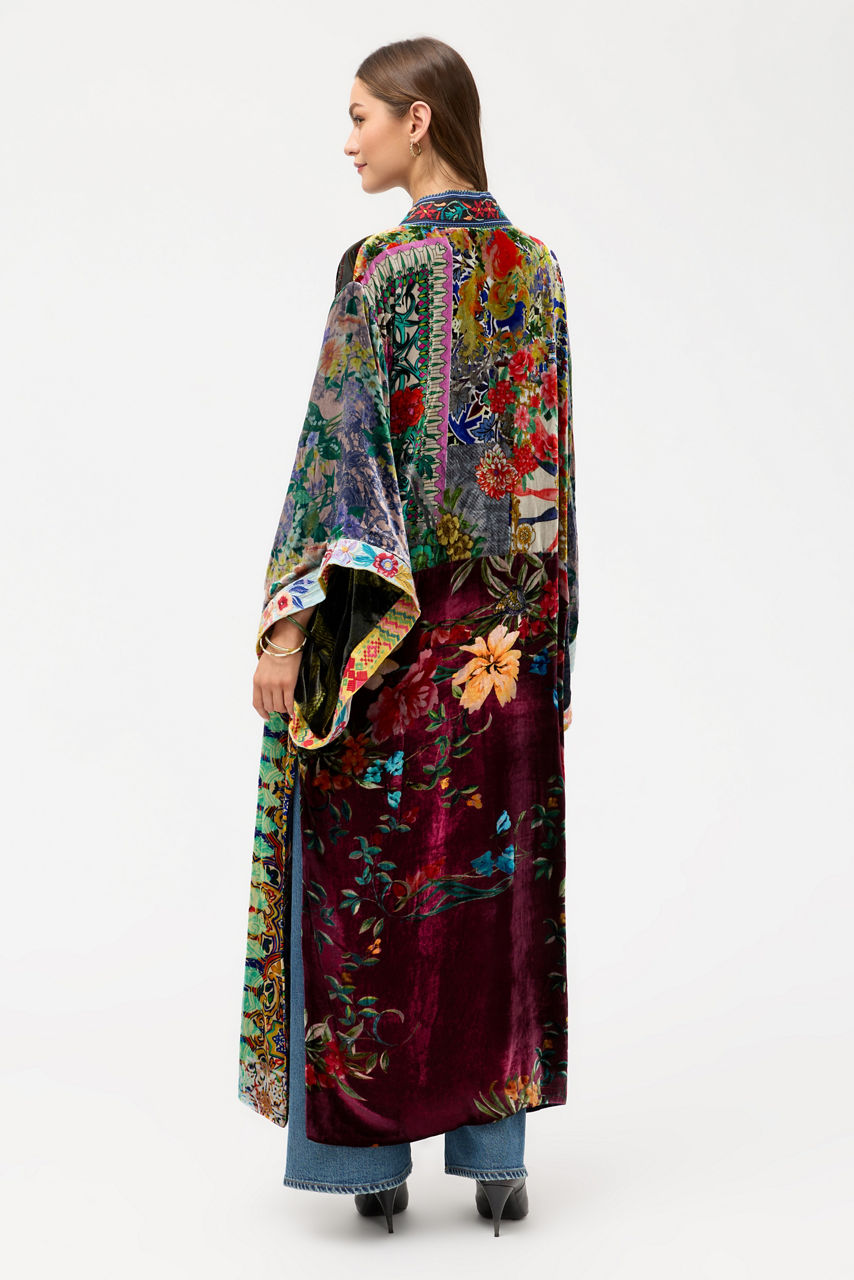 ONE OF A KIND VELVET KIMONO, , large image 3