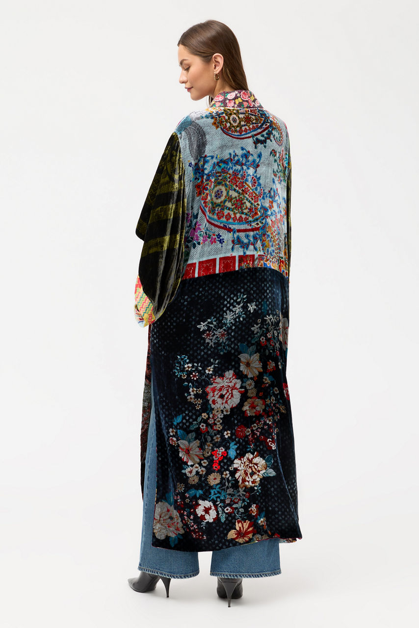 ONE OF A KIND VELVET KIMONO, , large image 6