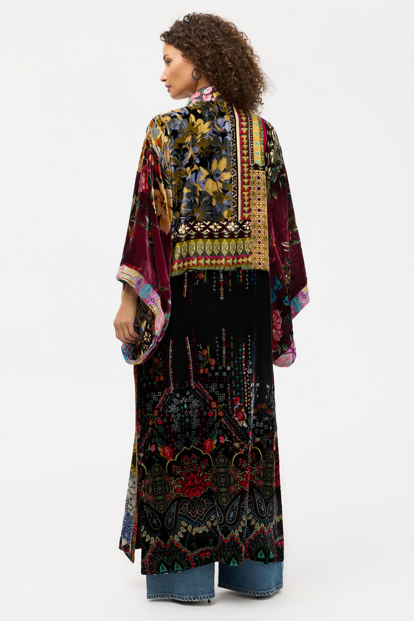 ONE OF A KIND VELVET KIMONO, , large image 5