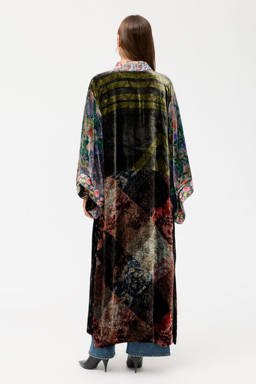 ONE OF A KIND VELVET KIMONO, , large image 3