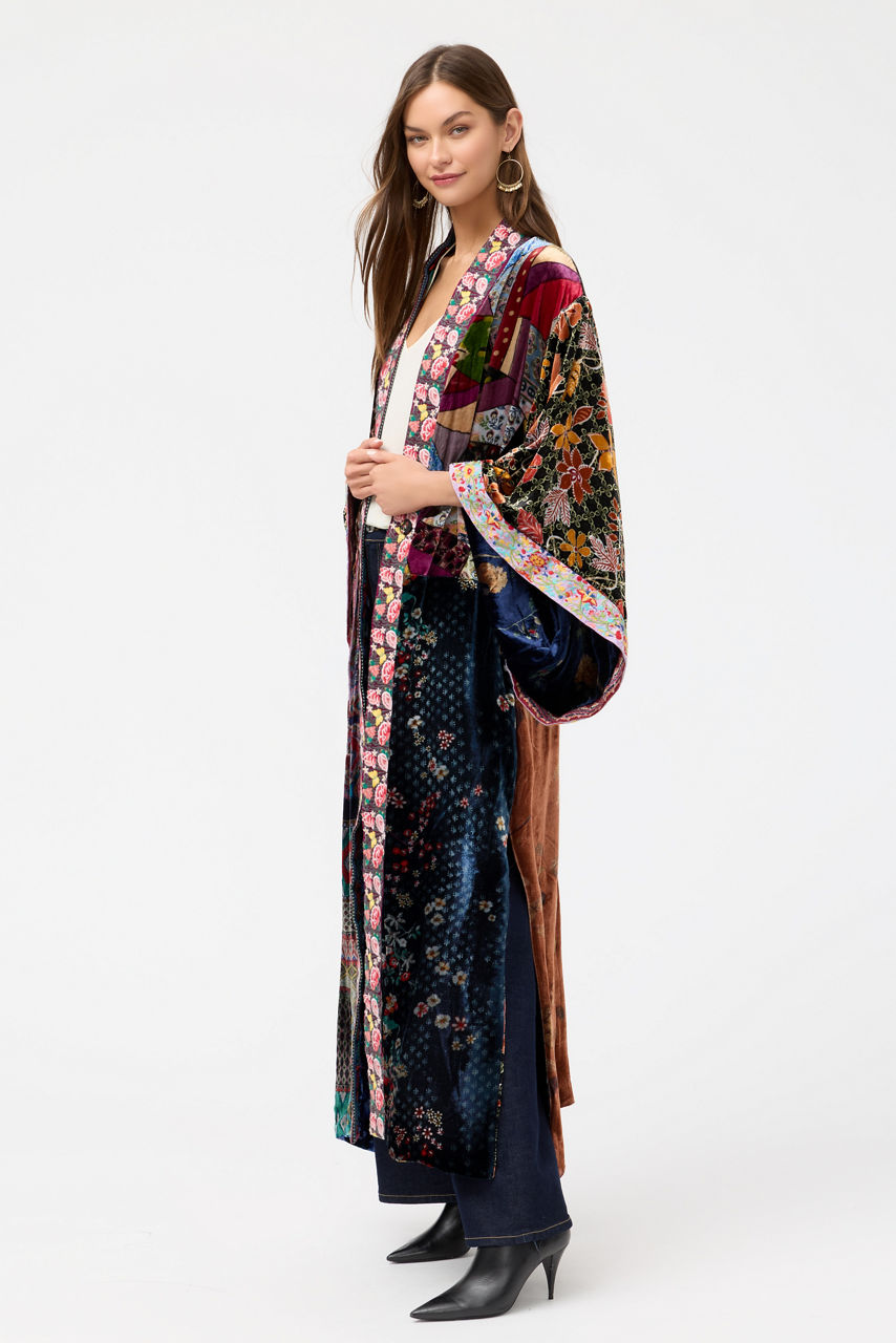 ONE OF A KIND VELVET KIMONO, , large image 2
