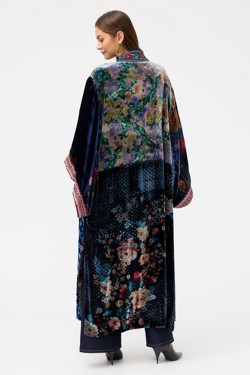 ONE OF A KIND VELVET KIMONO, , large image 5