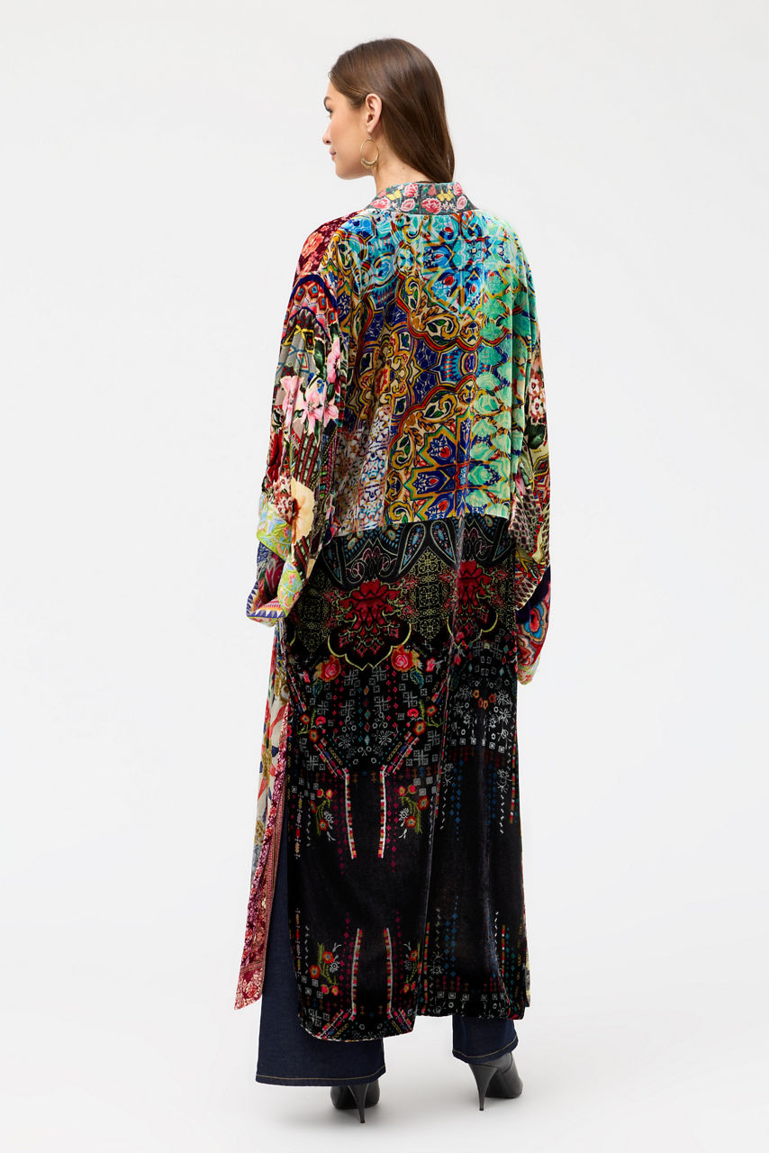 ONE OF A KIND VELVET KIMONO, , large image 3