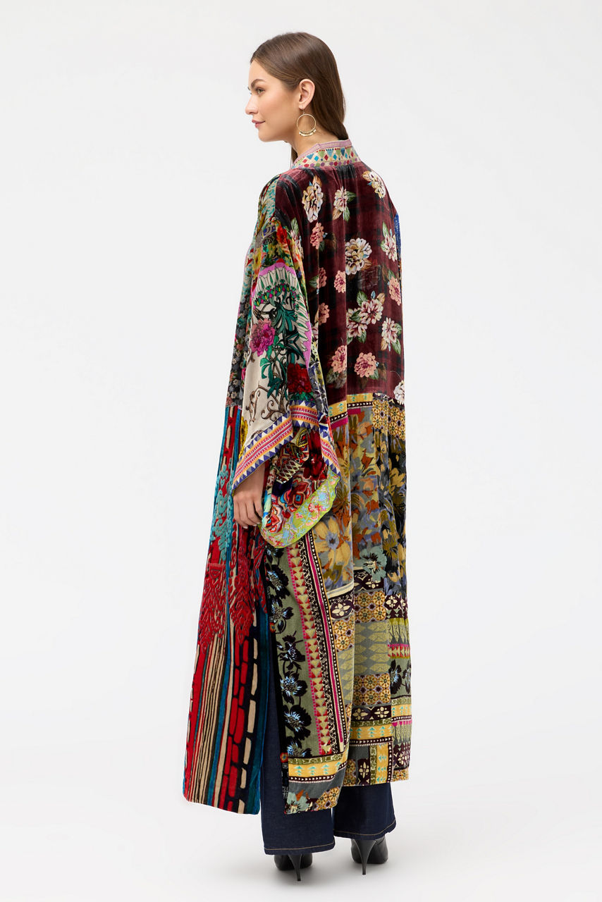 ONE OF A KIND VELVET KIMONO, , large image 5