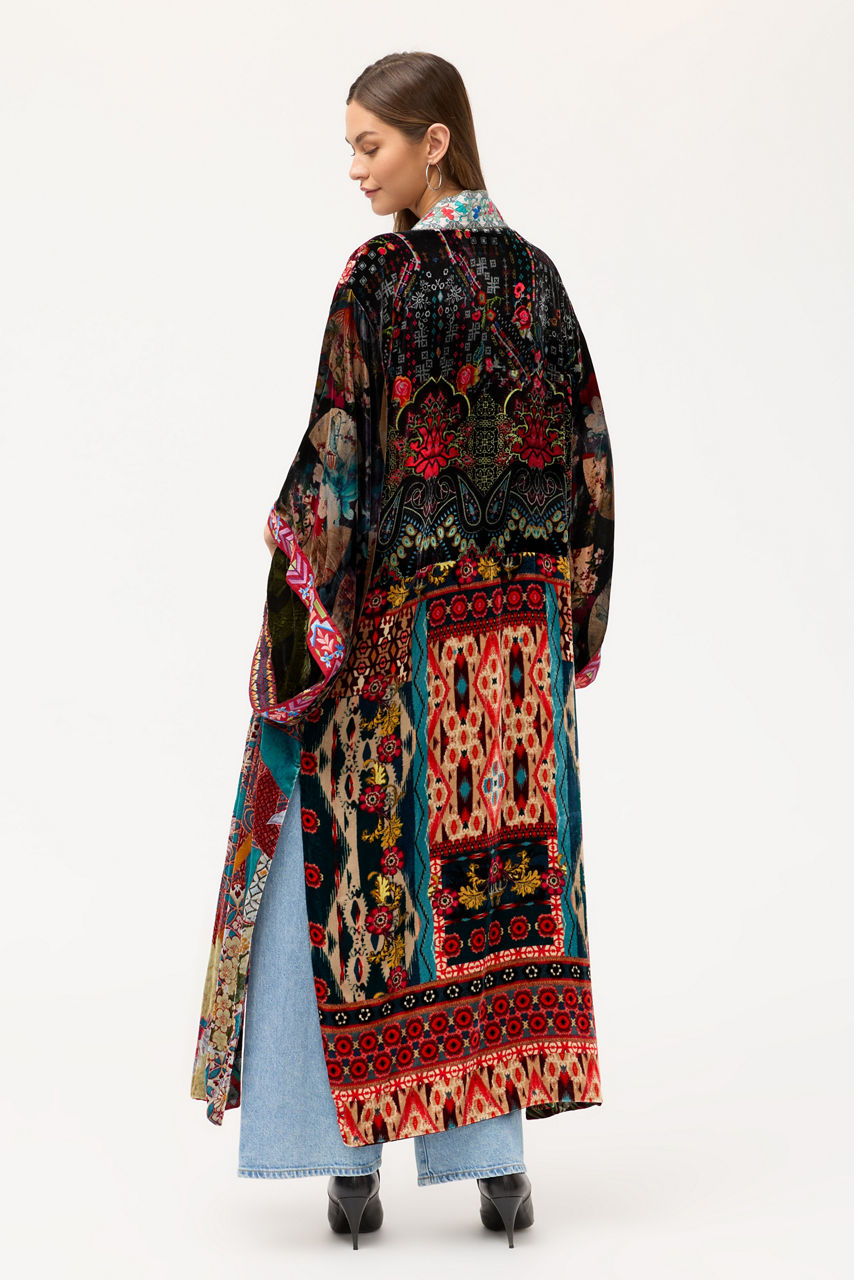 ONE OF A KIND VELVET KIMONO, , large image 3