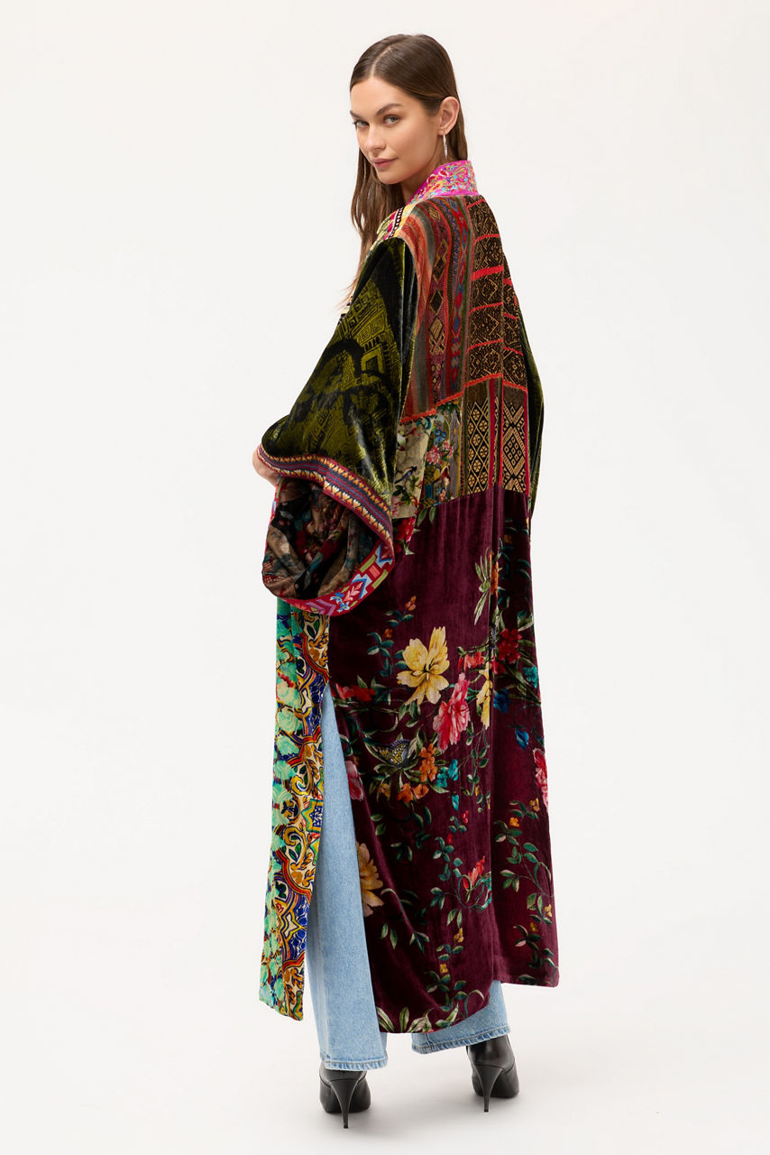 ONE OF A KIND VELVET KIMONO, , large image 6