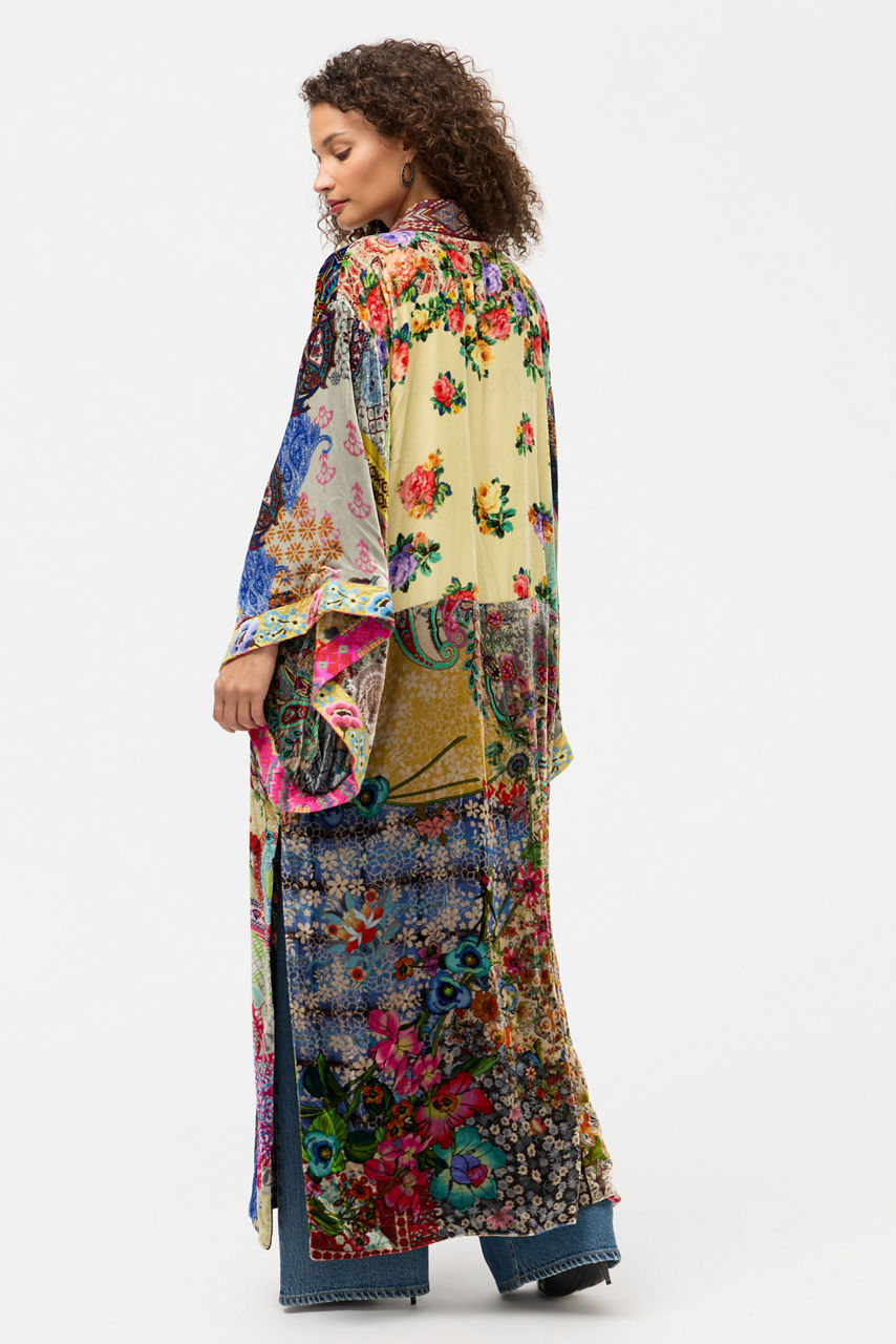 ONE OF A KIND VELVET KIMONO, , large image 3