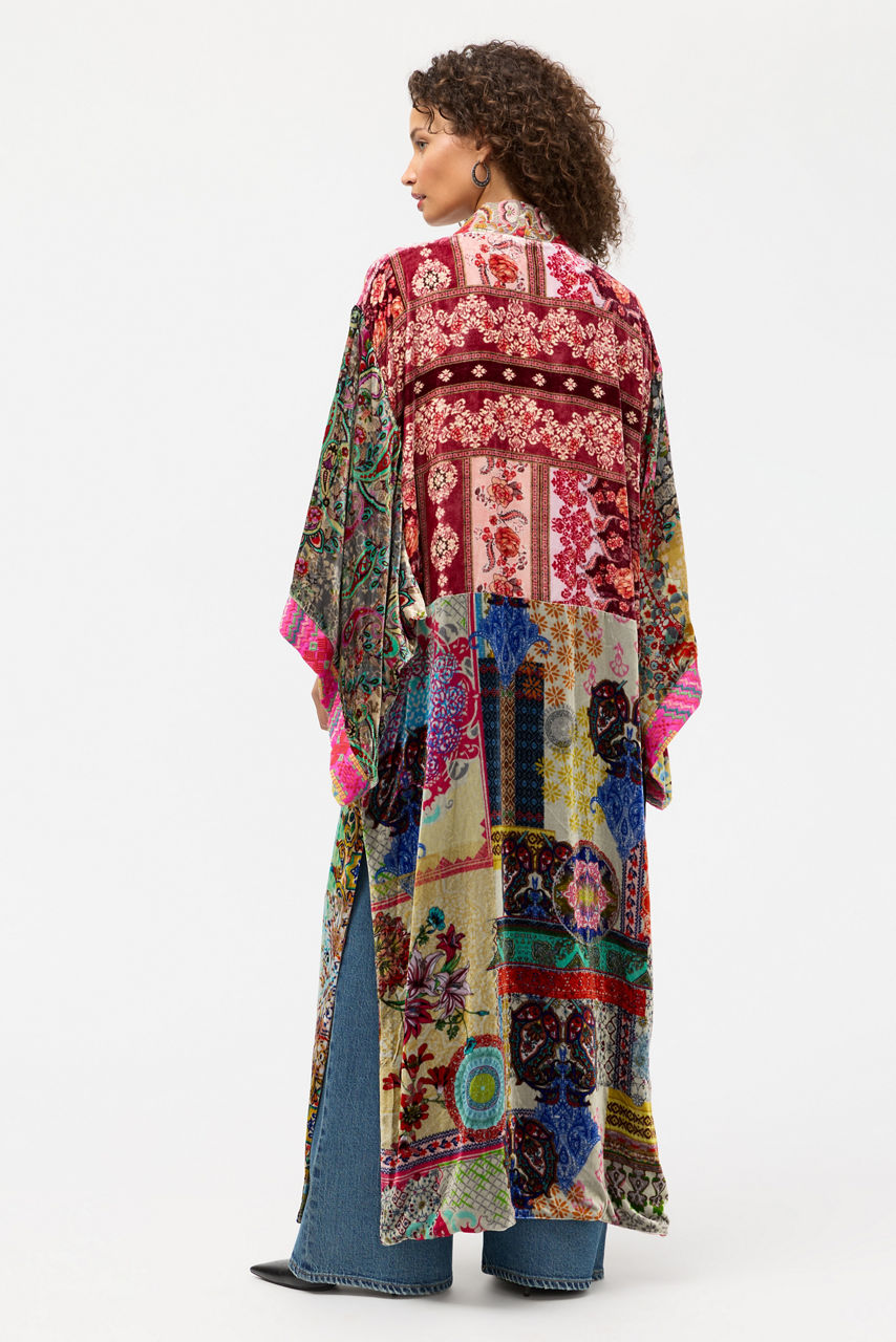 ONE OF A KIND VELVET KIMONO, , large image 6