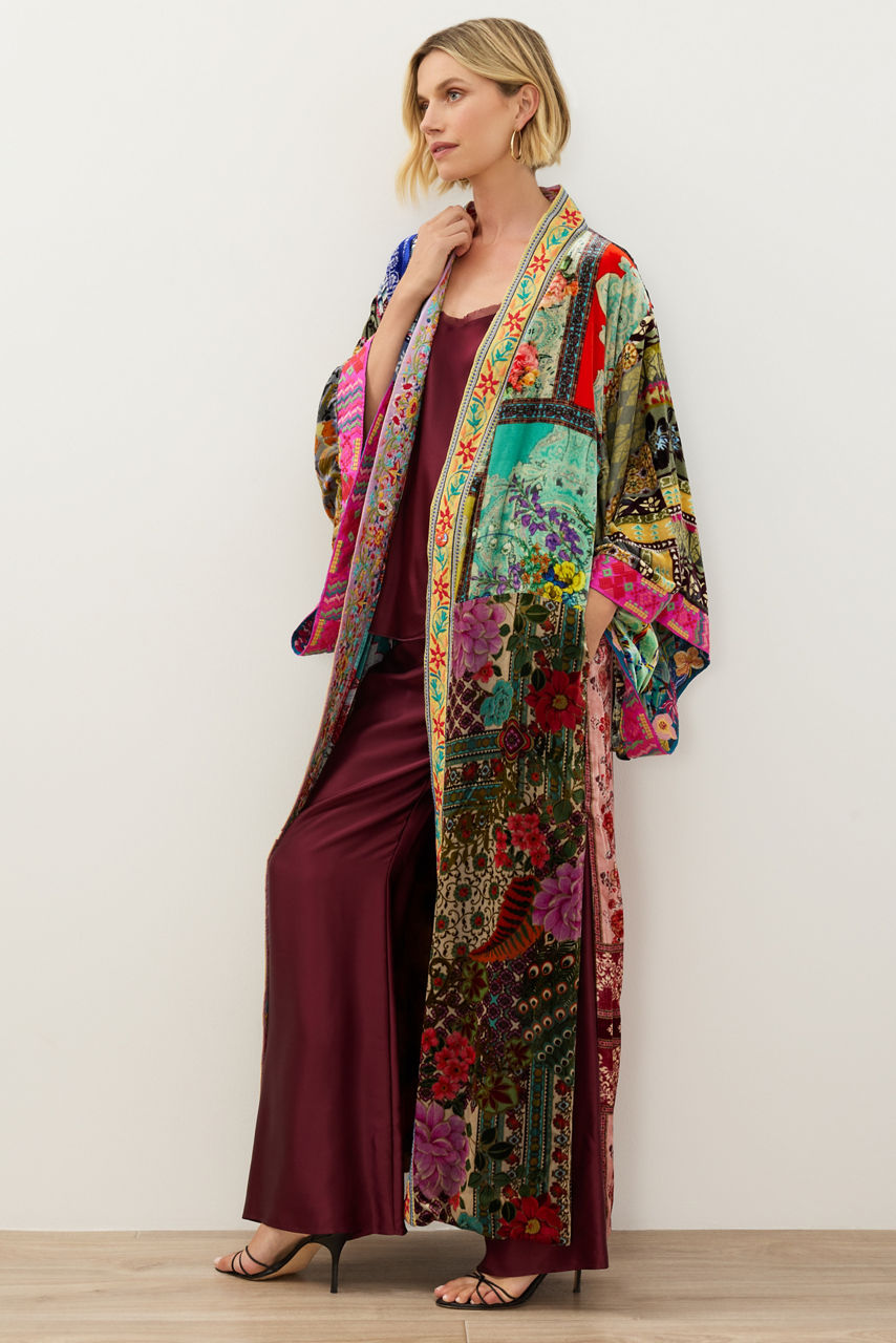 ONE OF A KIND VELVET KIMONO, , large image 1