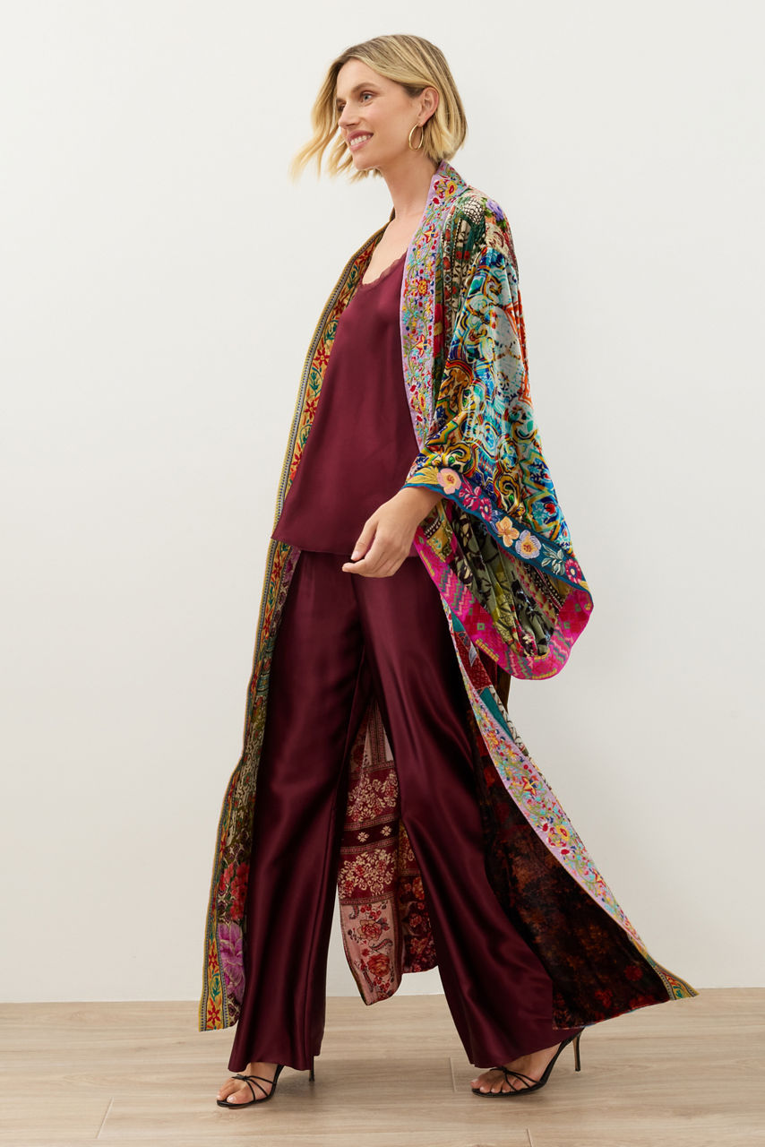 ONE OF A KIND VELVET KIMONO, , large image 3