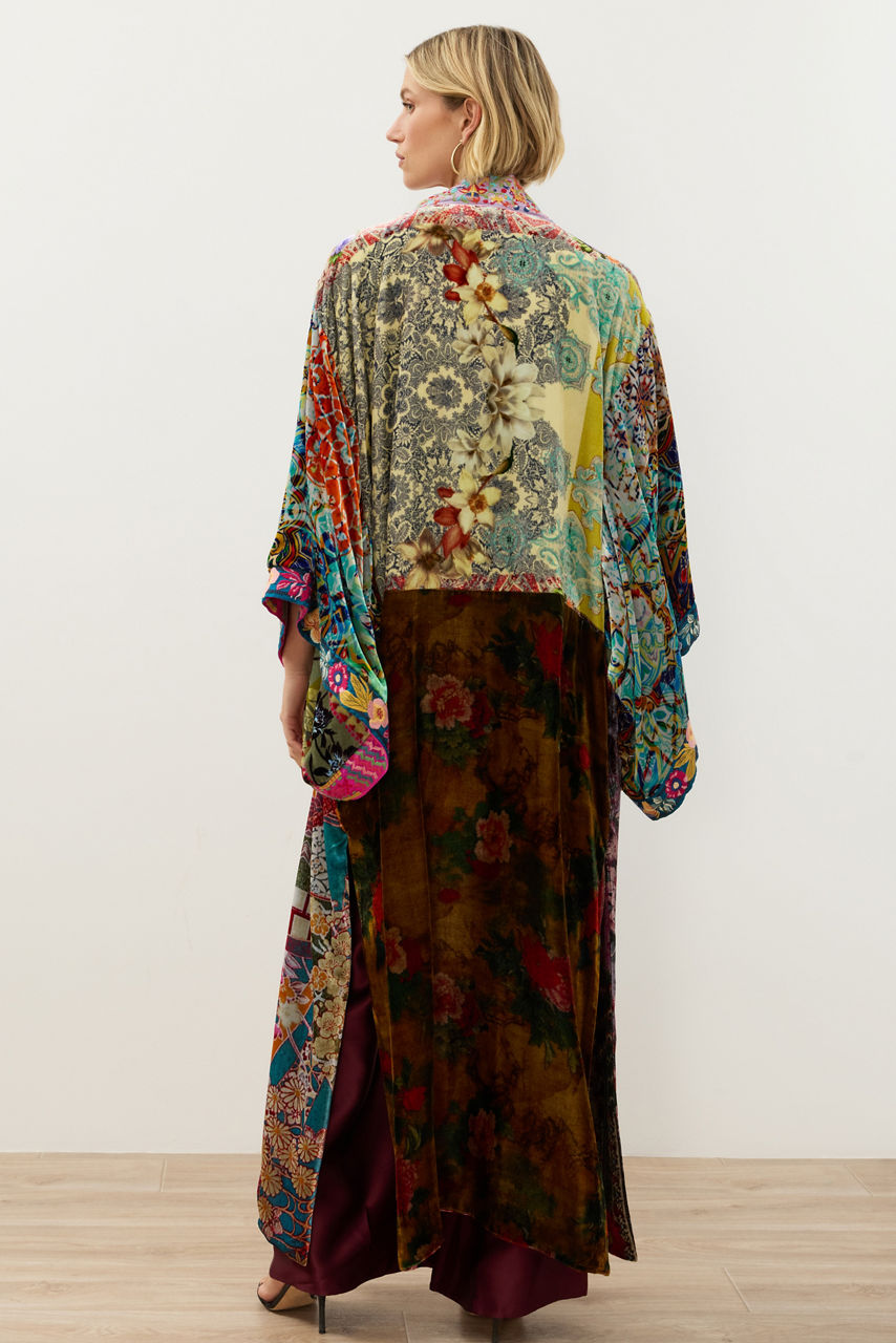 ONE OF A KIND VELVET KIMONO, , large image 4