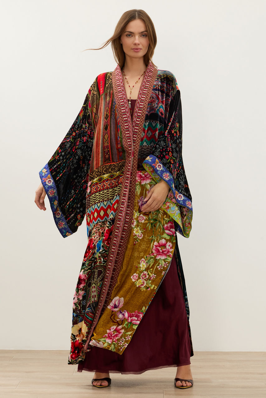 ONE OF A KIND VELVET KIMONO, , large image 2