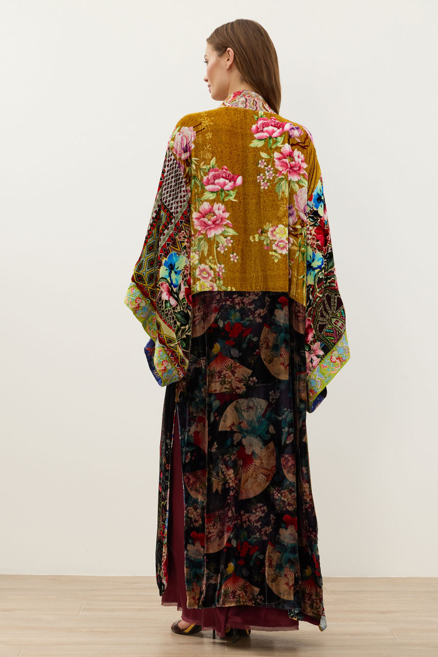 ONE OF A KIND VELVET KIMONO, , large image 4