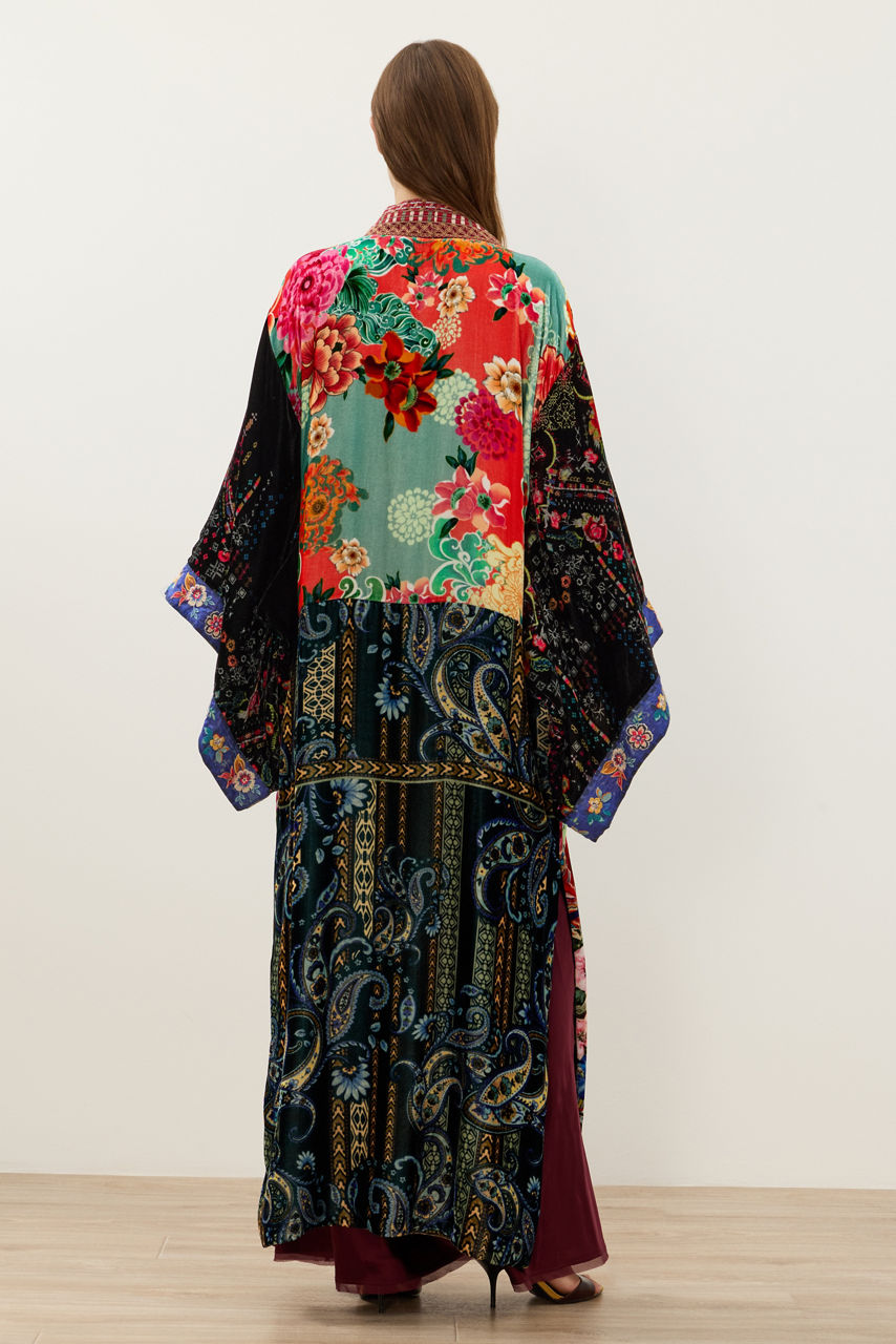 ONE OF A KIND VELVET KIMONO, , large image 5