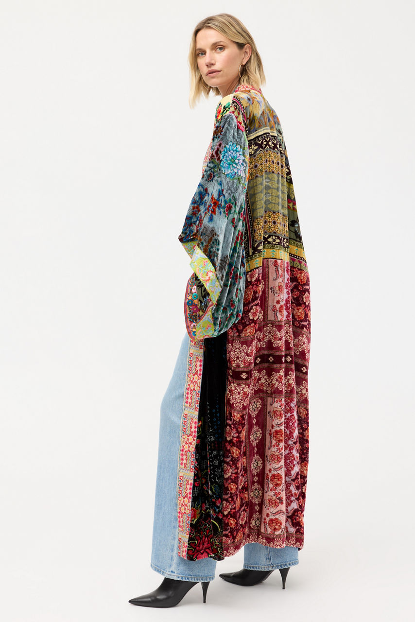 ONE OF A KIND VELVET KIMONO, , large image 3