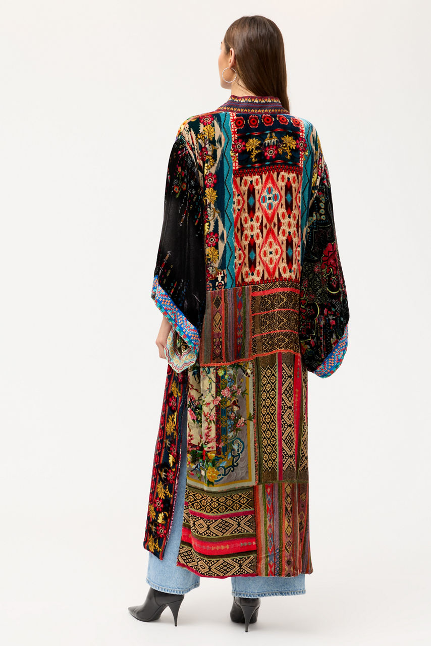 ONE OF A KIND VELVET KIMONO, , large image 4