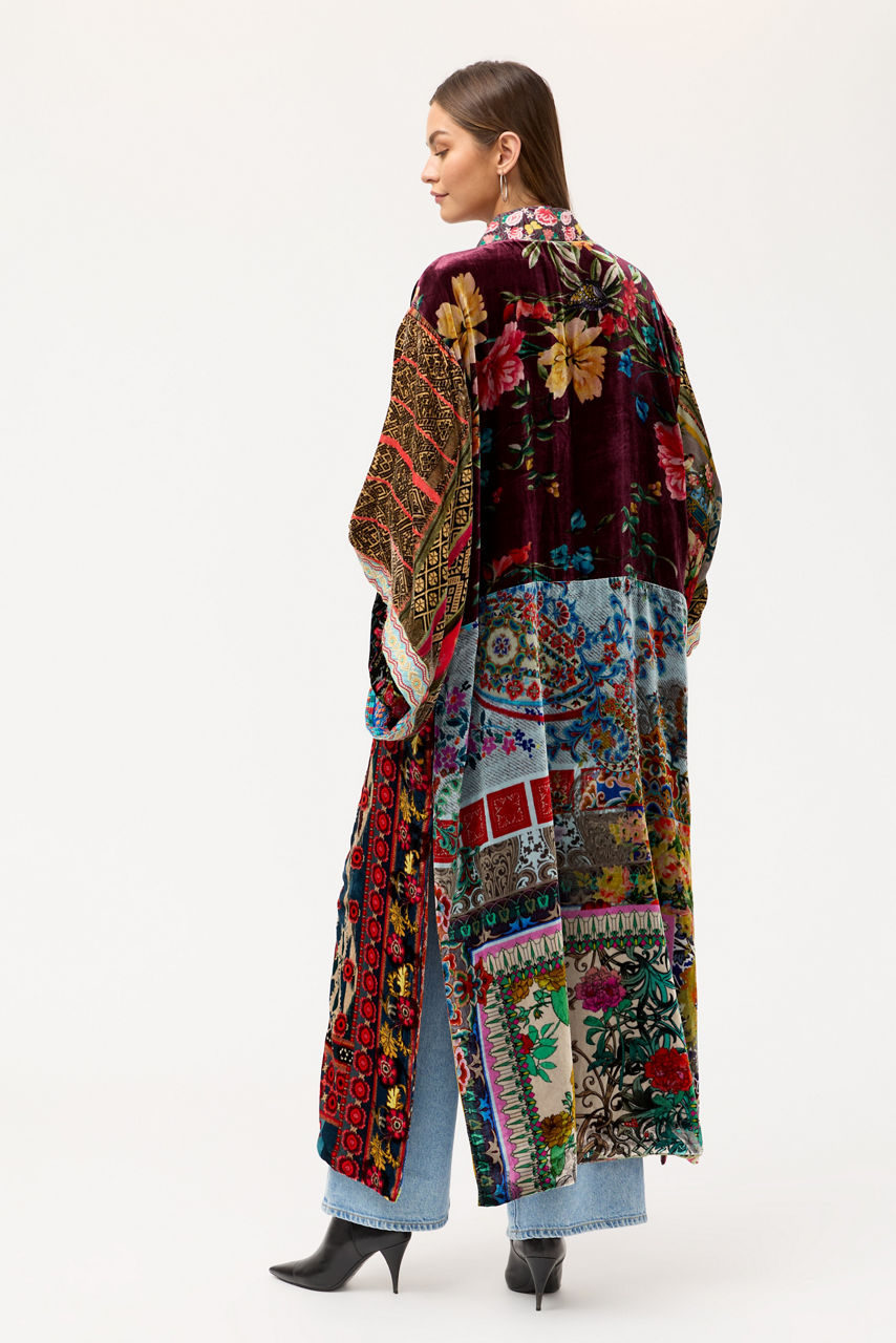 ONE OF A KIND VELVET KIMONO, , large image 6