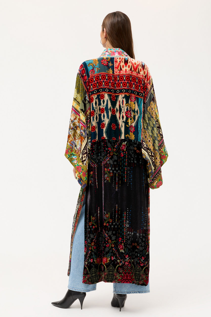 ONE OF A KIND VELVET KIMONO, , large image 6
