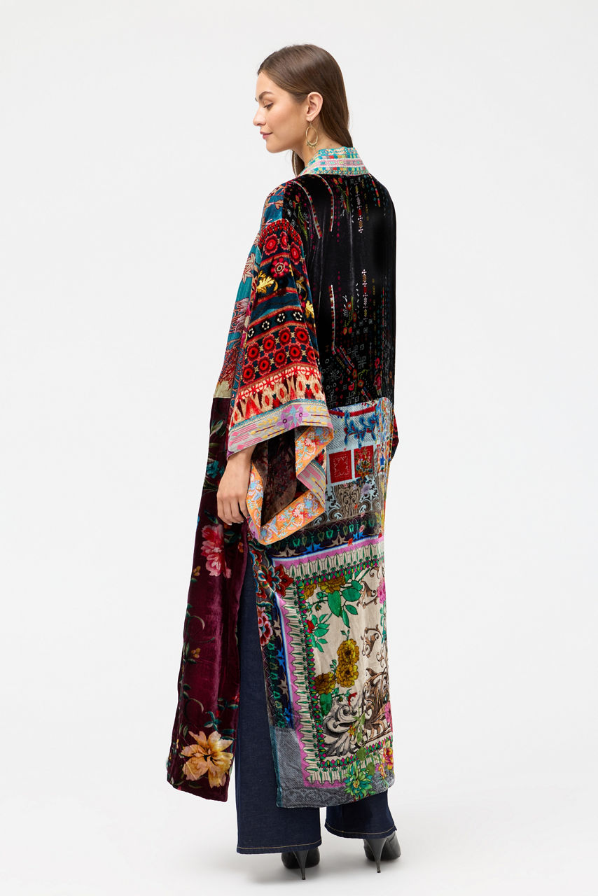 ONE OF A KIND VELVET KIMONO, , large image 3