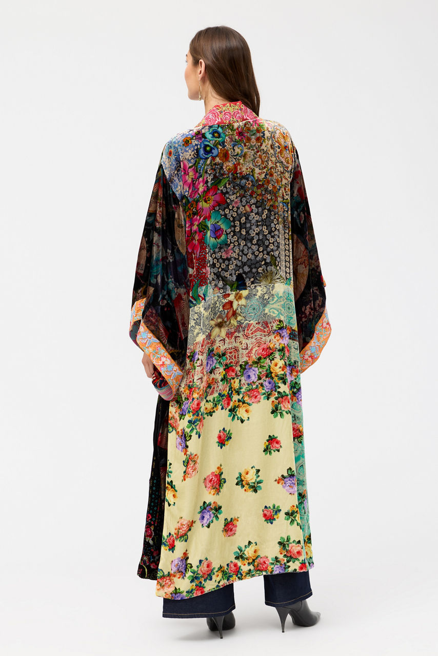 ONE OF A KIND VELVET KIMONO, , large image 5