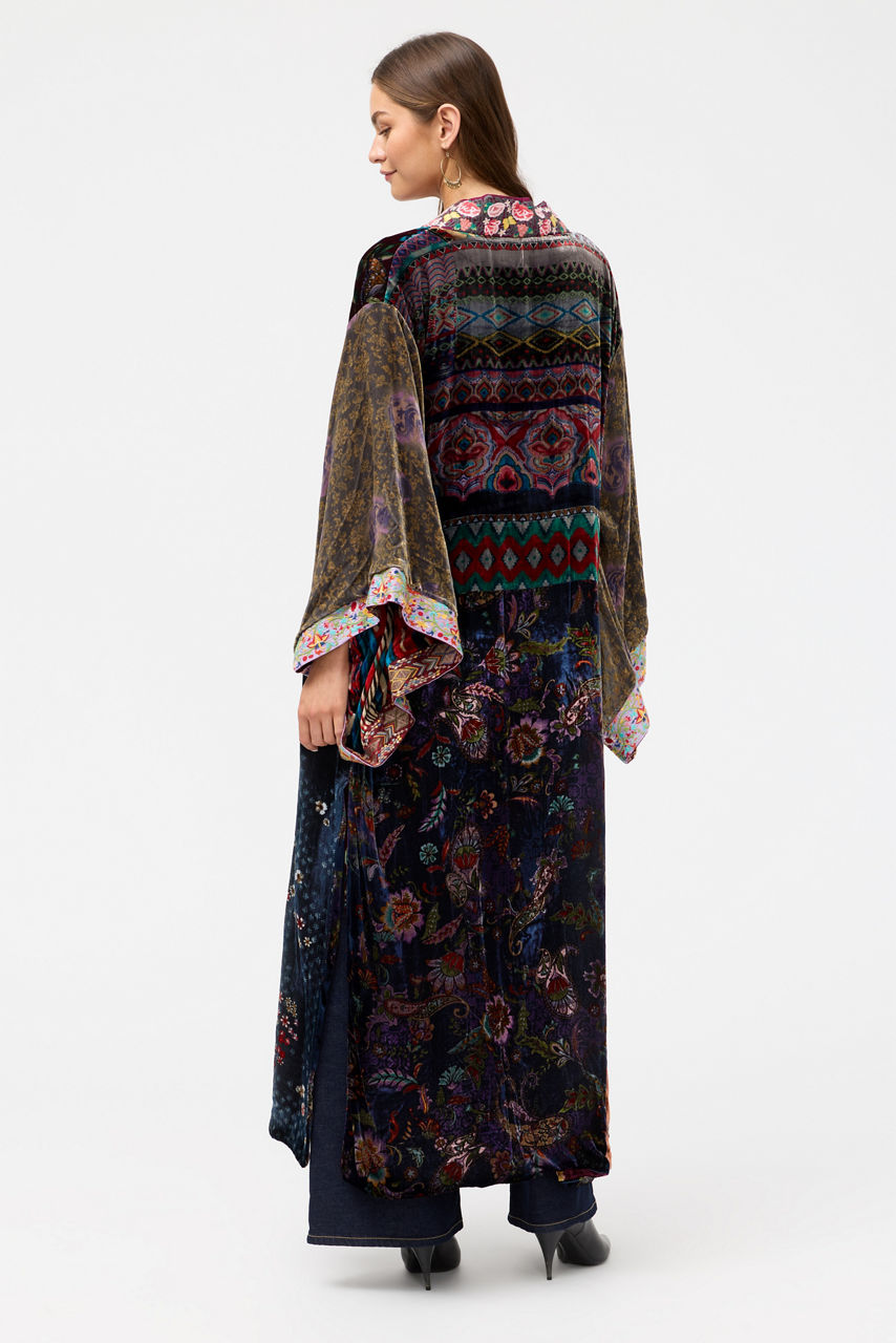 ONE OF A KIND VELVET KIMONO, , large image 3