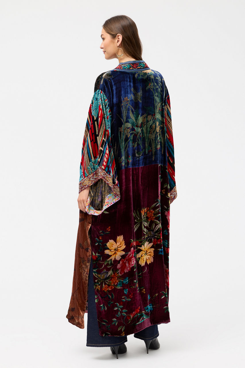 ONE OF A KIND VELVET KIMONO, , large image 5