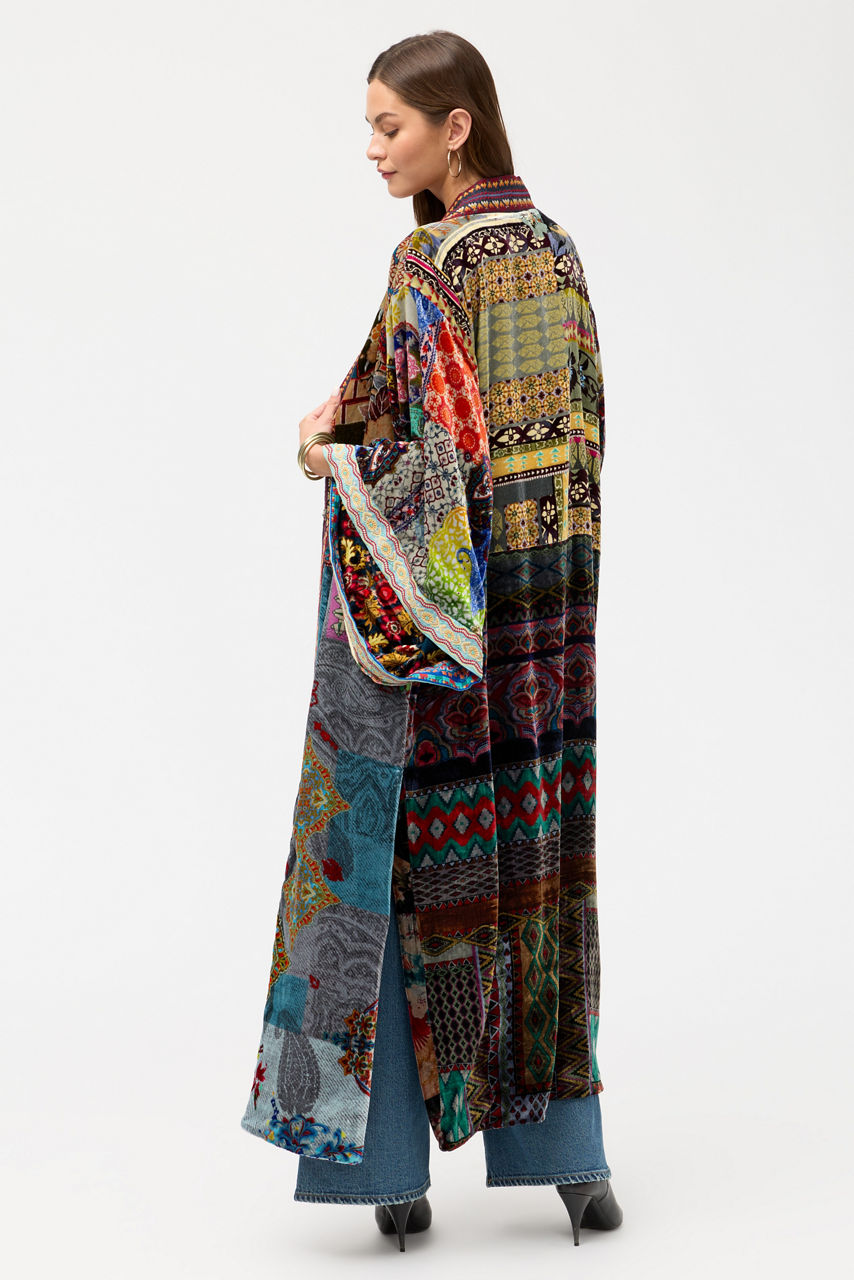 ONE OF A KIND VELVET KIMONO, , large image 7