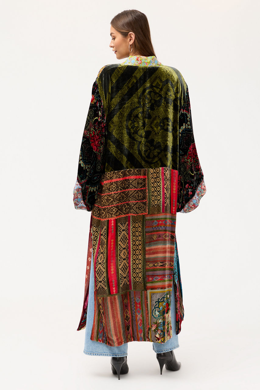 ONE OF A KIND VELVET KIMONO, , large image 6