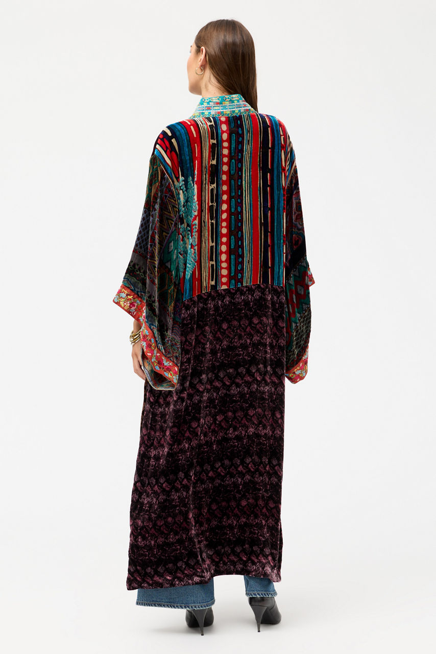 ONE OF A KIND VELVET KIMONO, , large image 4