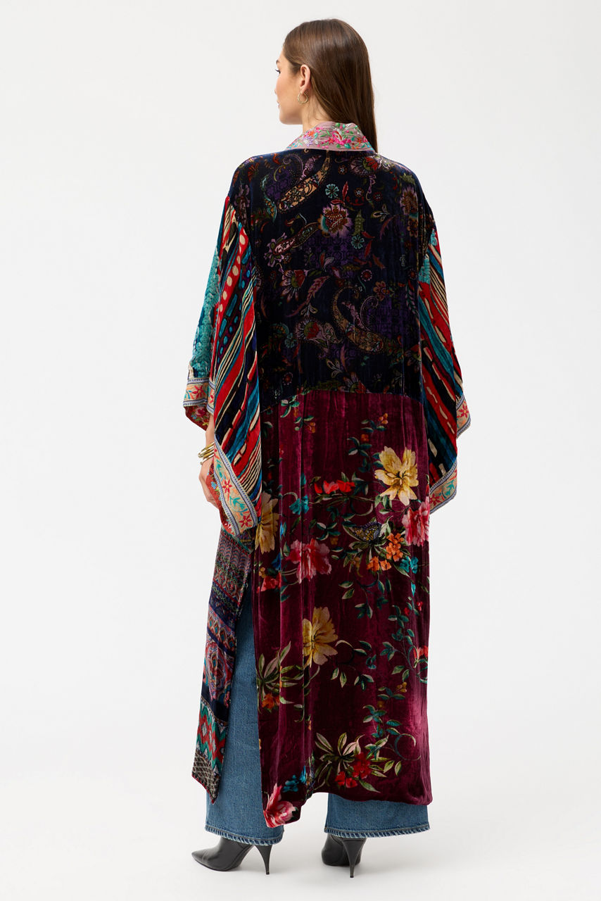 ONE OF A KIND VELVET KIMONO, , large image 6