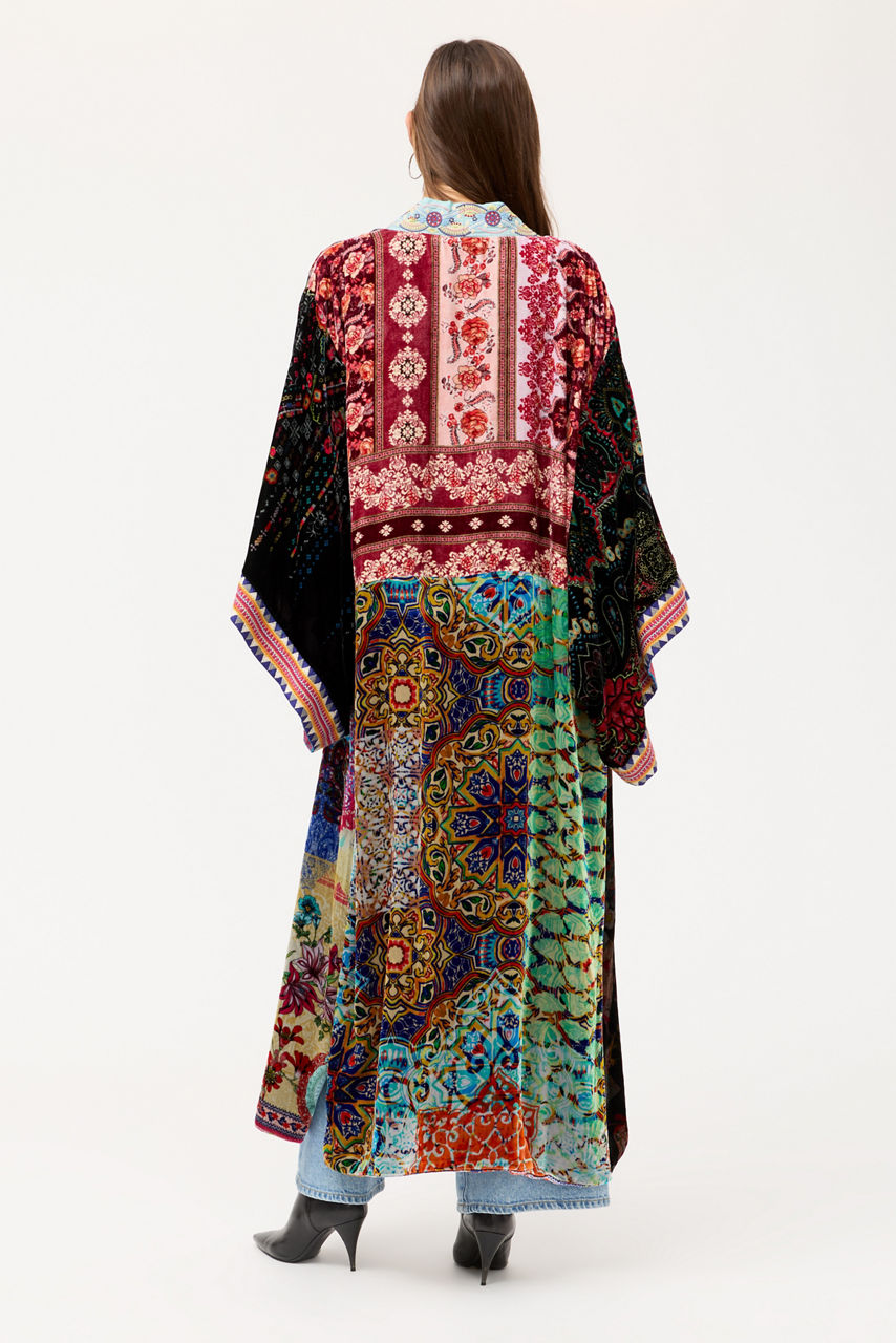 ONE OF A KIND VELVET KIMONO, , large image 4