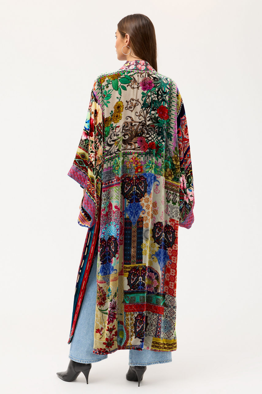 ONE OF A KIND VELVET KIMONO, , large image 6
