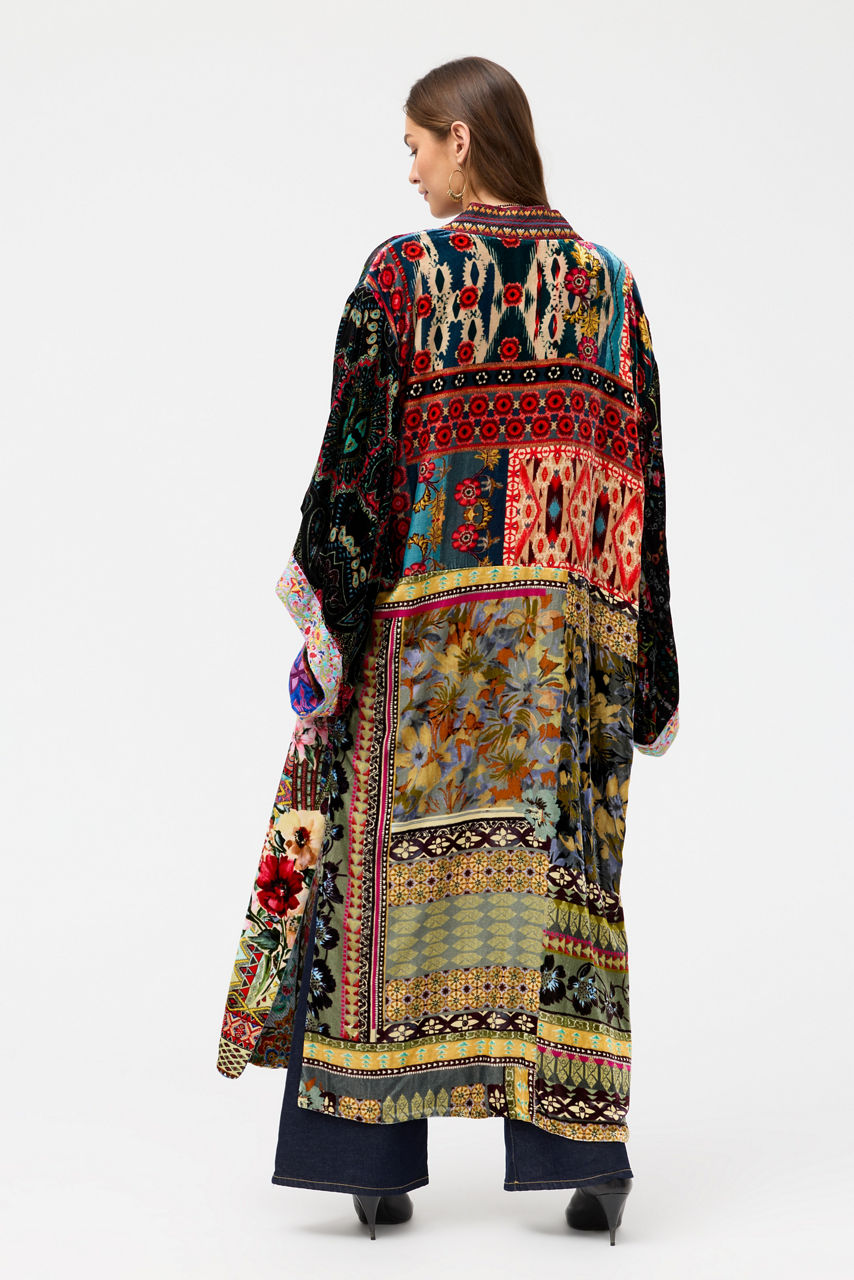 ONE OF A KIND VELVET KIMONO, , large image 3