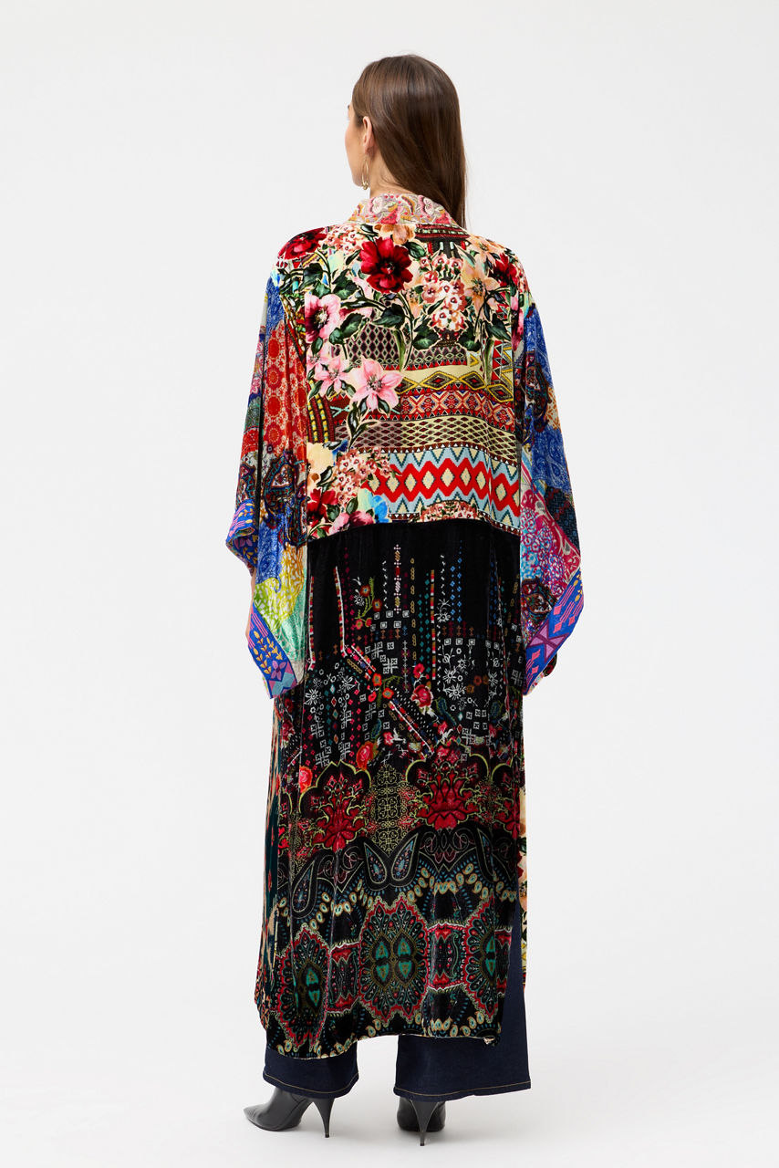 ONE OF A KIND VELVET KIMONO, , large image 5