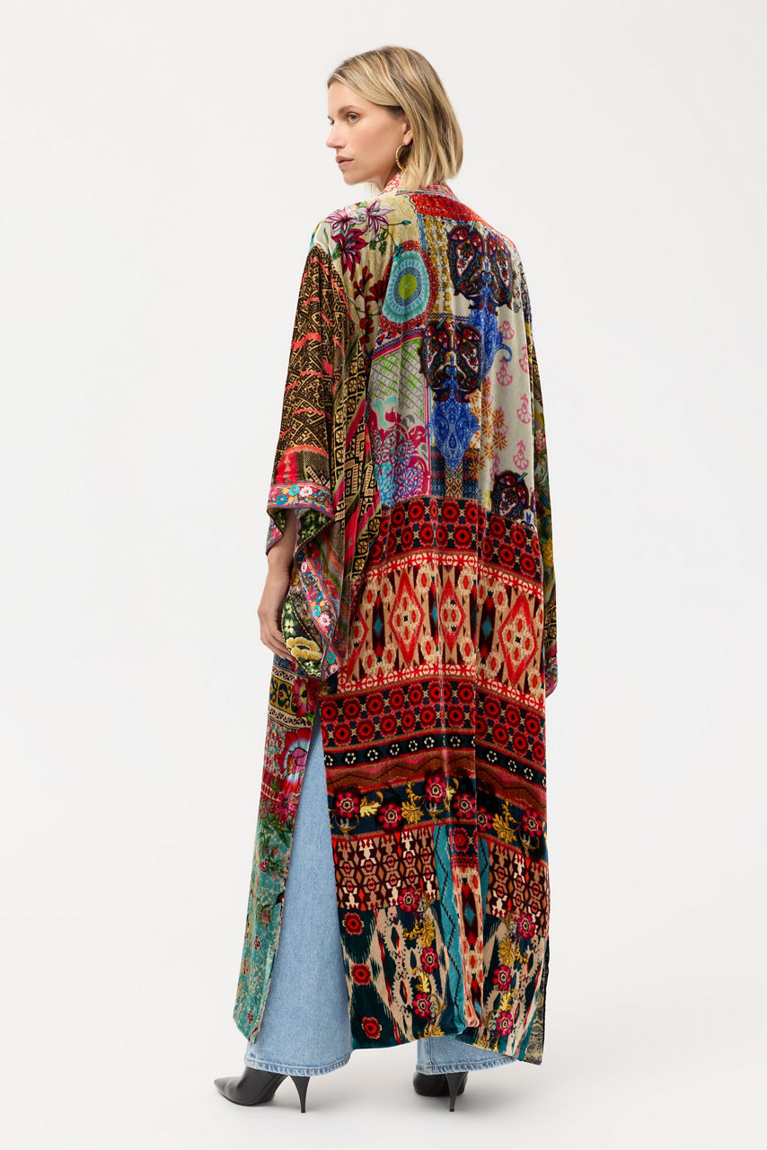 ONE OF A KIND VELVET KIMONO, , large image 3