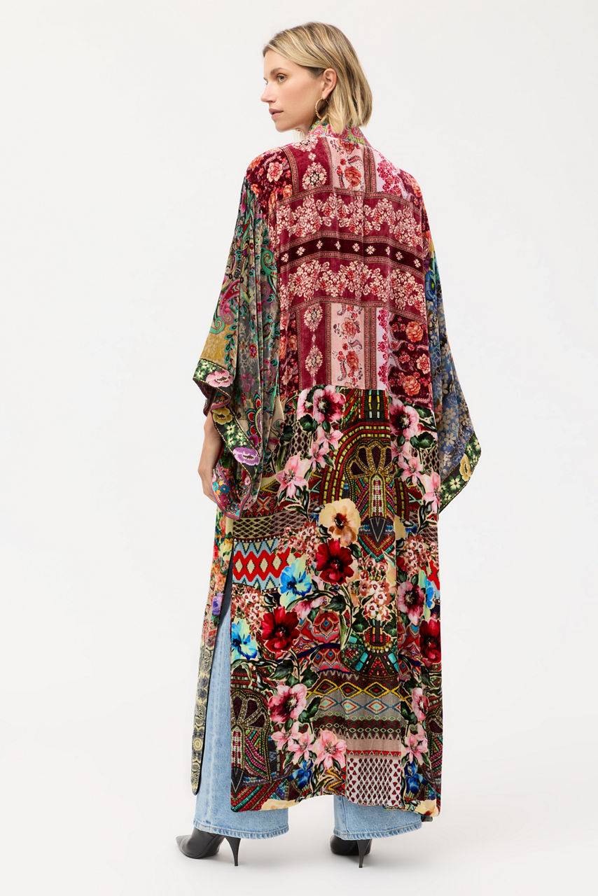 ONE OF A KIND VELVET KIMONO, , large image 6