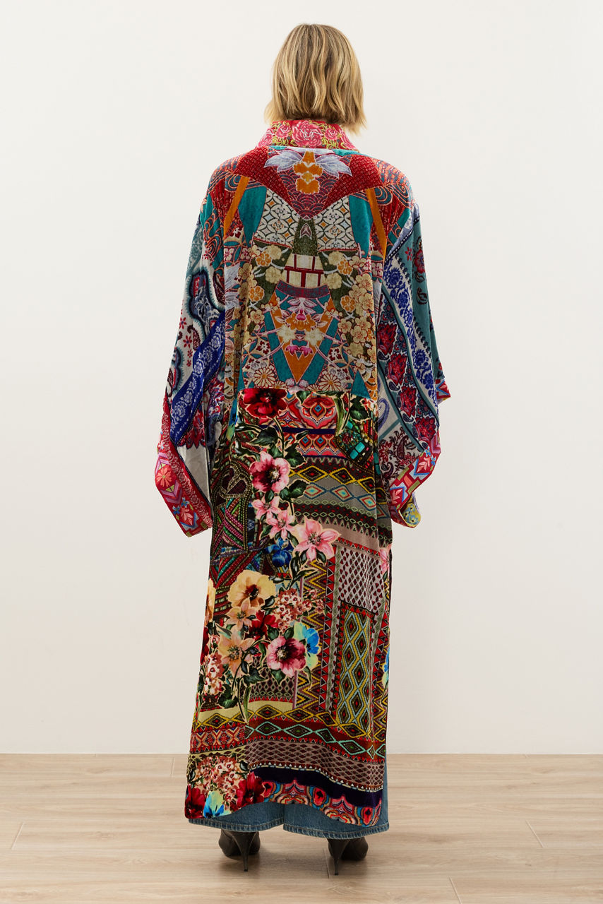ONE OF A KIND VELVET KIMONO, , large image 4