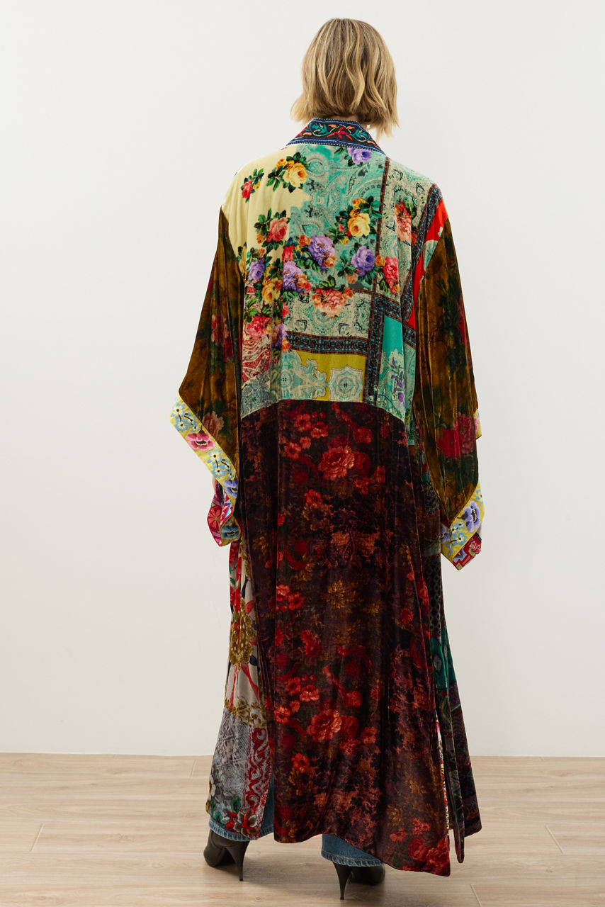ONE OF A KIND VELVET KIMONO, , large image 5
