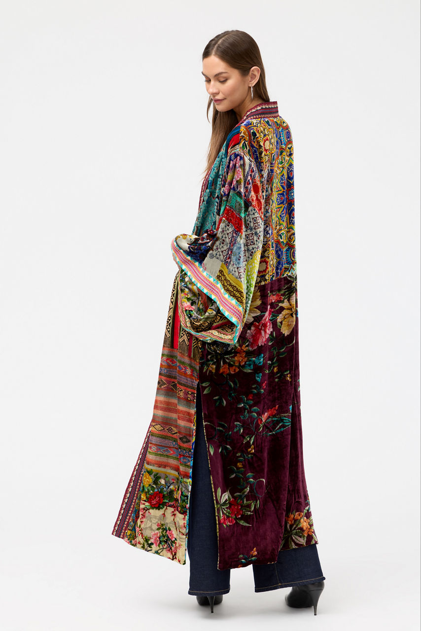 ONE OF A KIND VELVET KIMONO, , large image 5