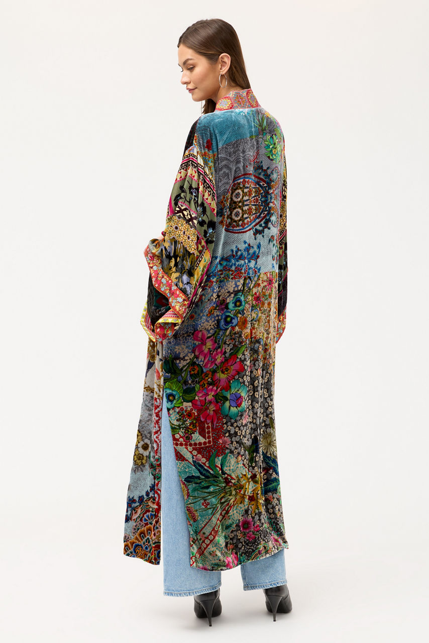 ONE OF A KIND VELVET KIMONO, , large image 4