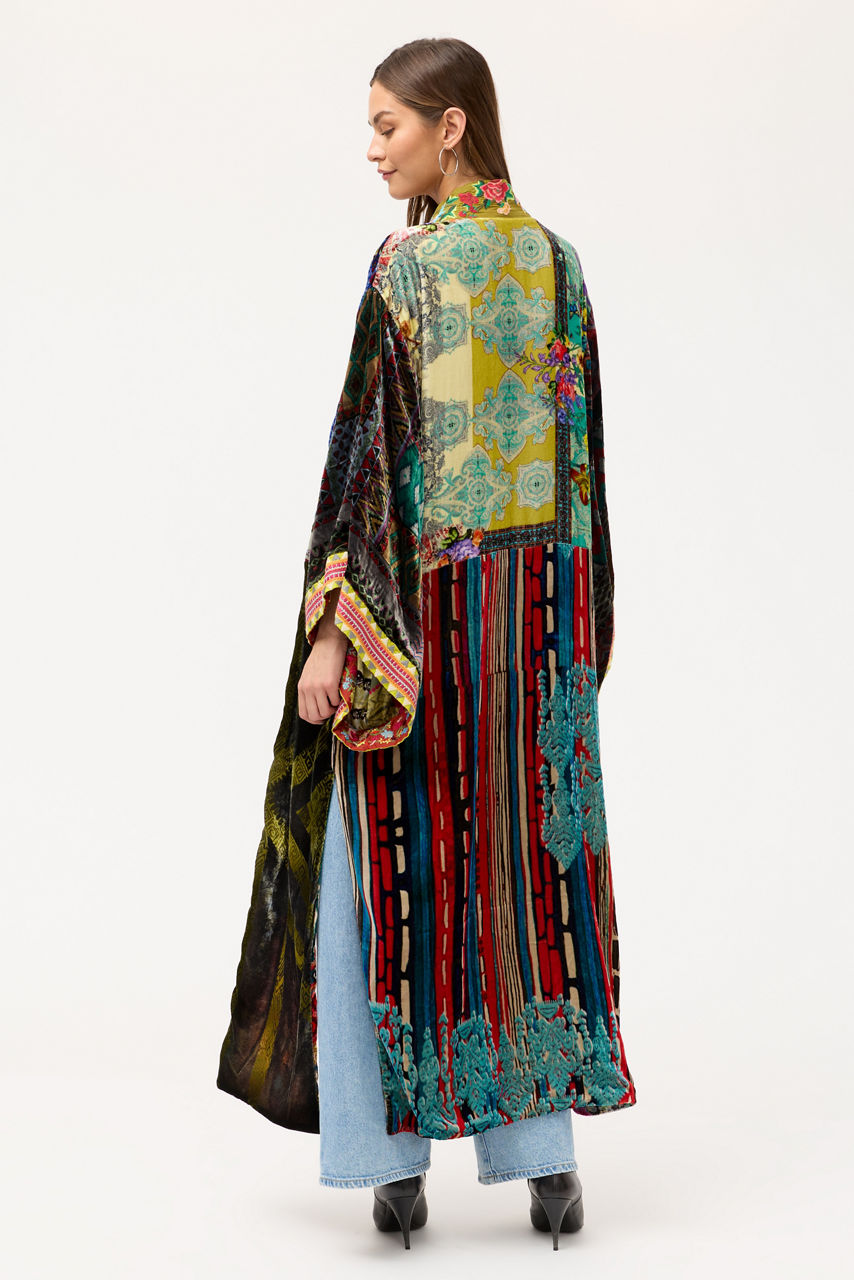 ONE OF A KIND VELVET KIMONO, , large image 6