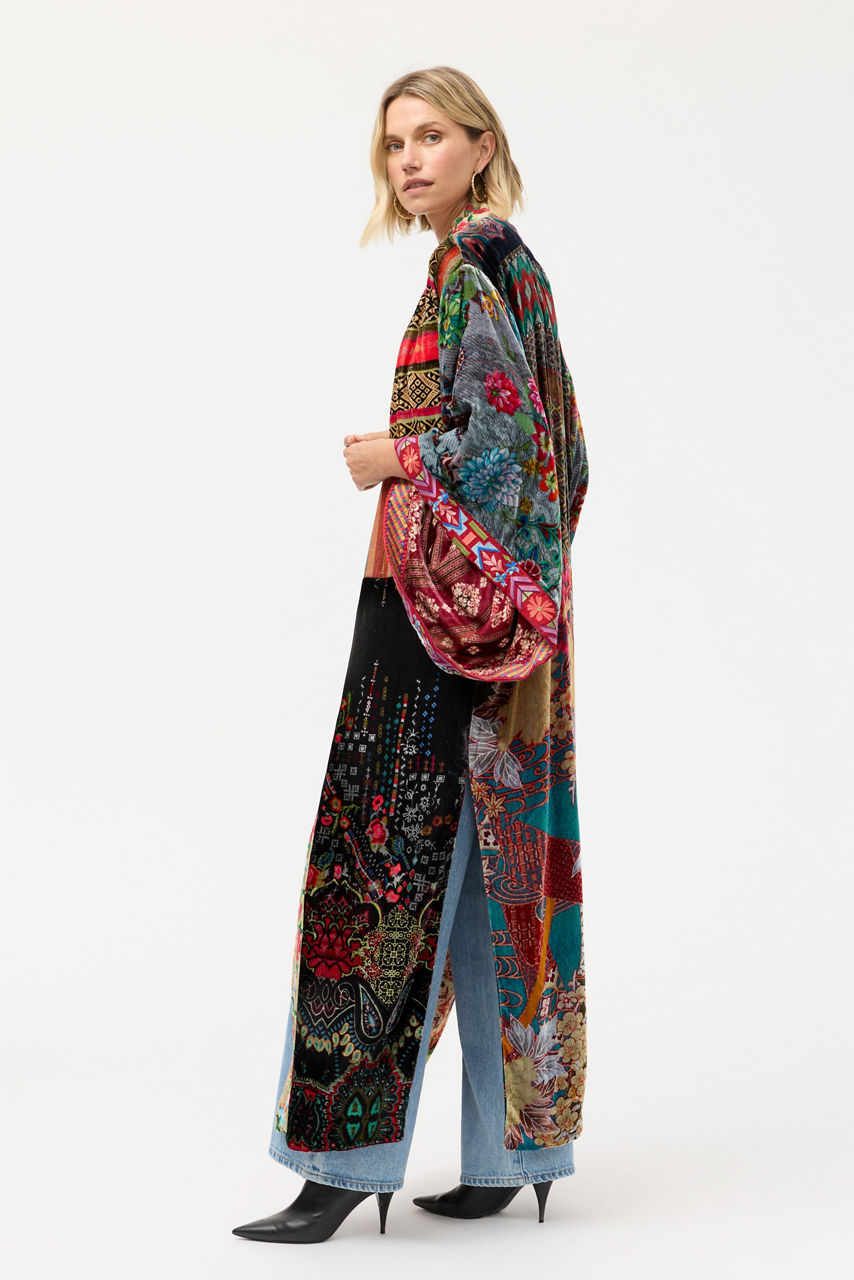 ONE OF A KIND VELVET KIMONO, , large image 3