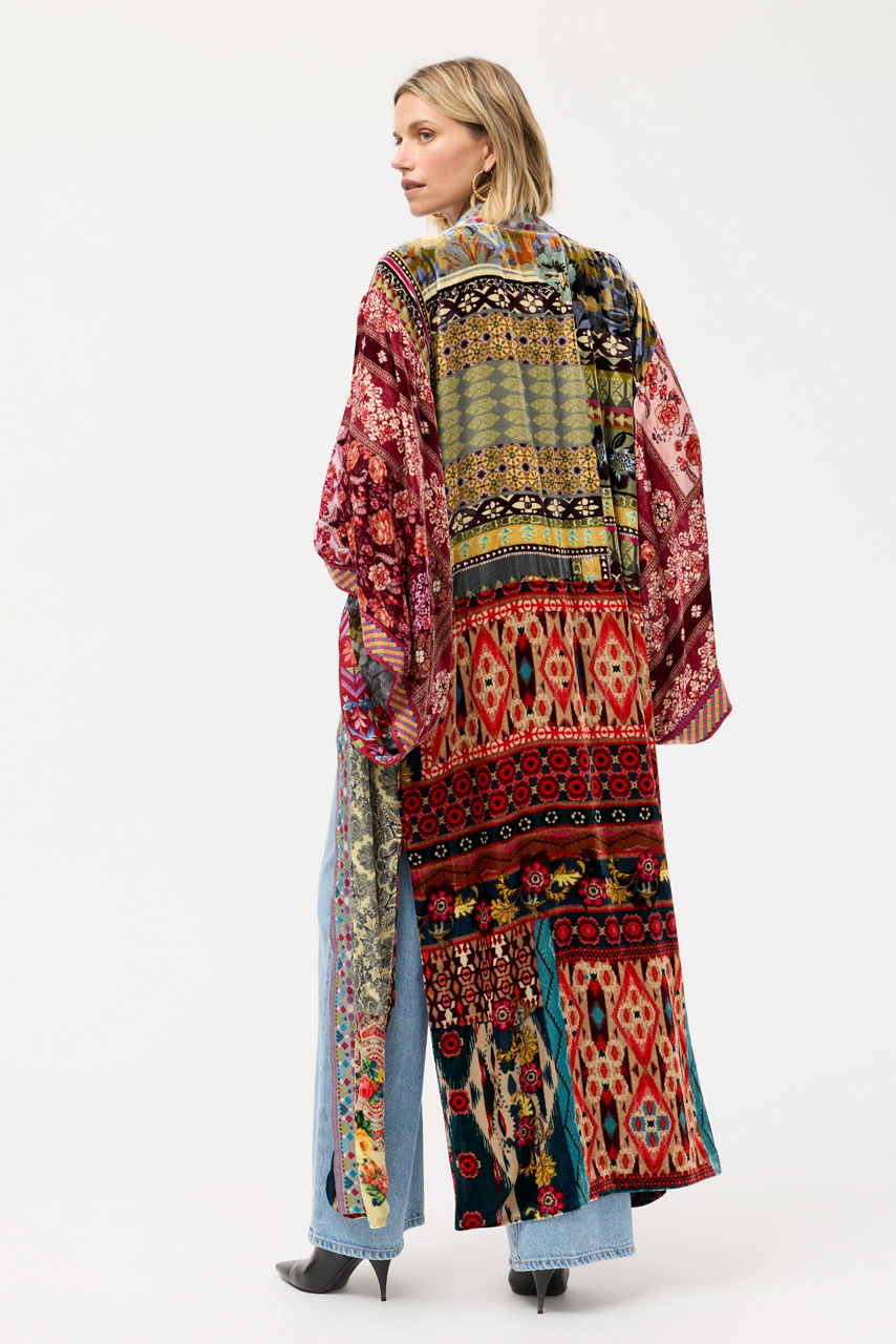 ONE OF A KIND VELVET KIMONO, , large image 5