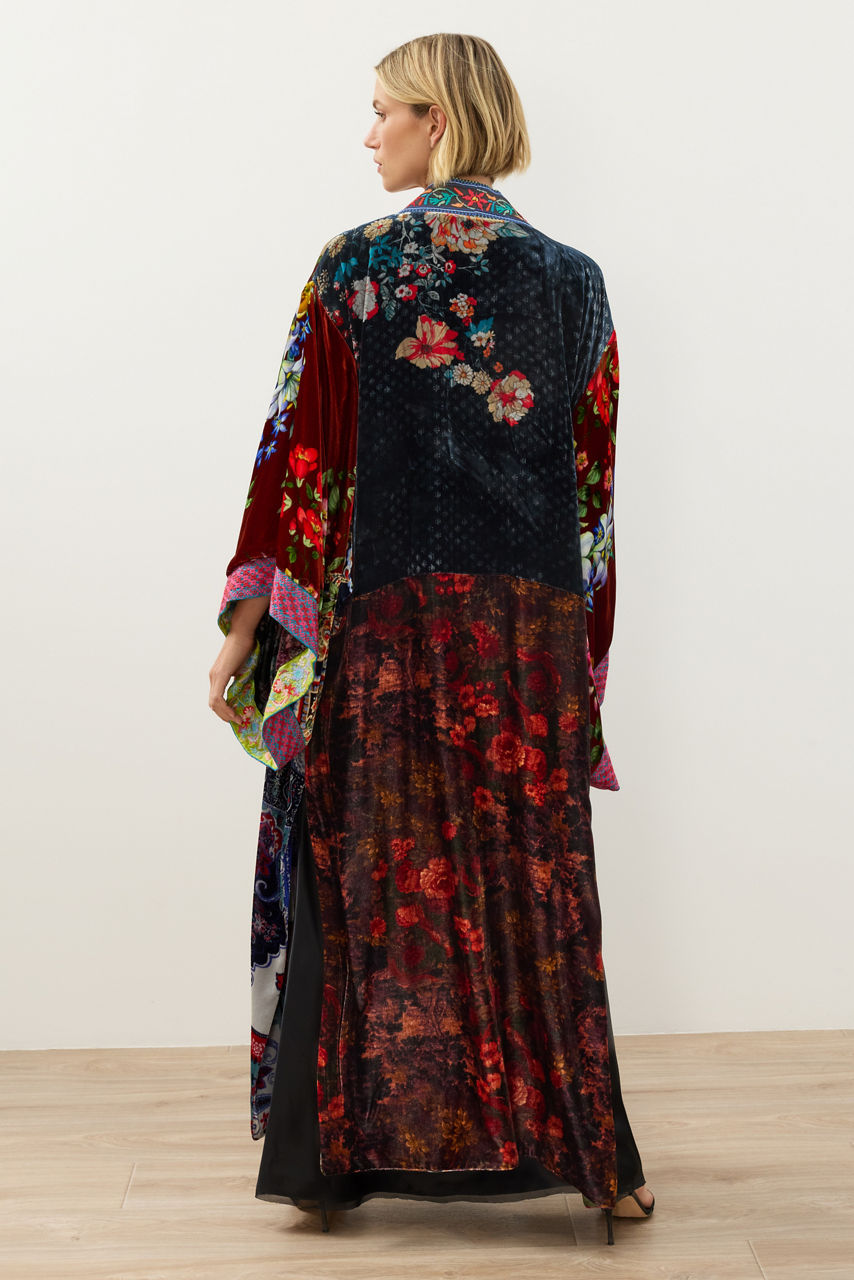 ONE OF A KIND VELVET KIMONO, , large image 5