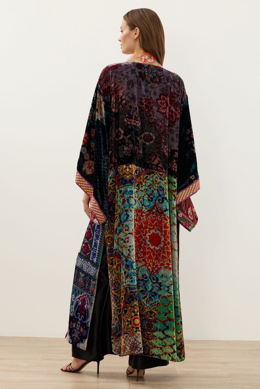 ONE OF A KIND VELVET KIMONO, , large image 4