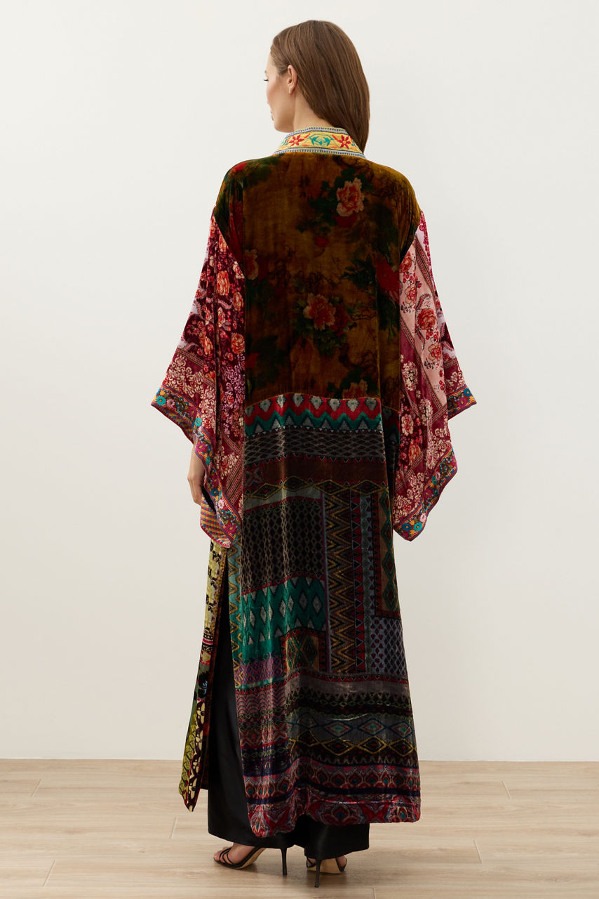 ONE OF A KIND VELVET KIMONO, , large image 5