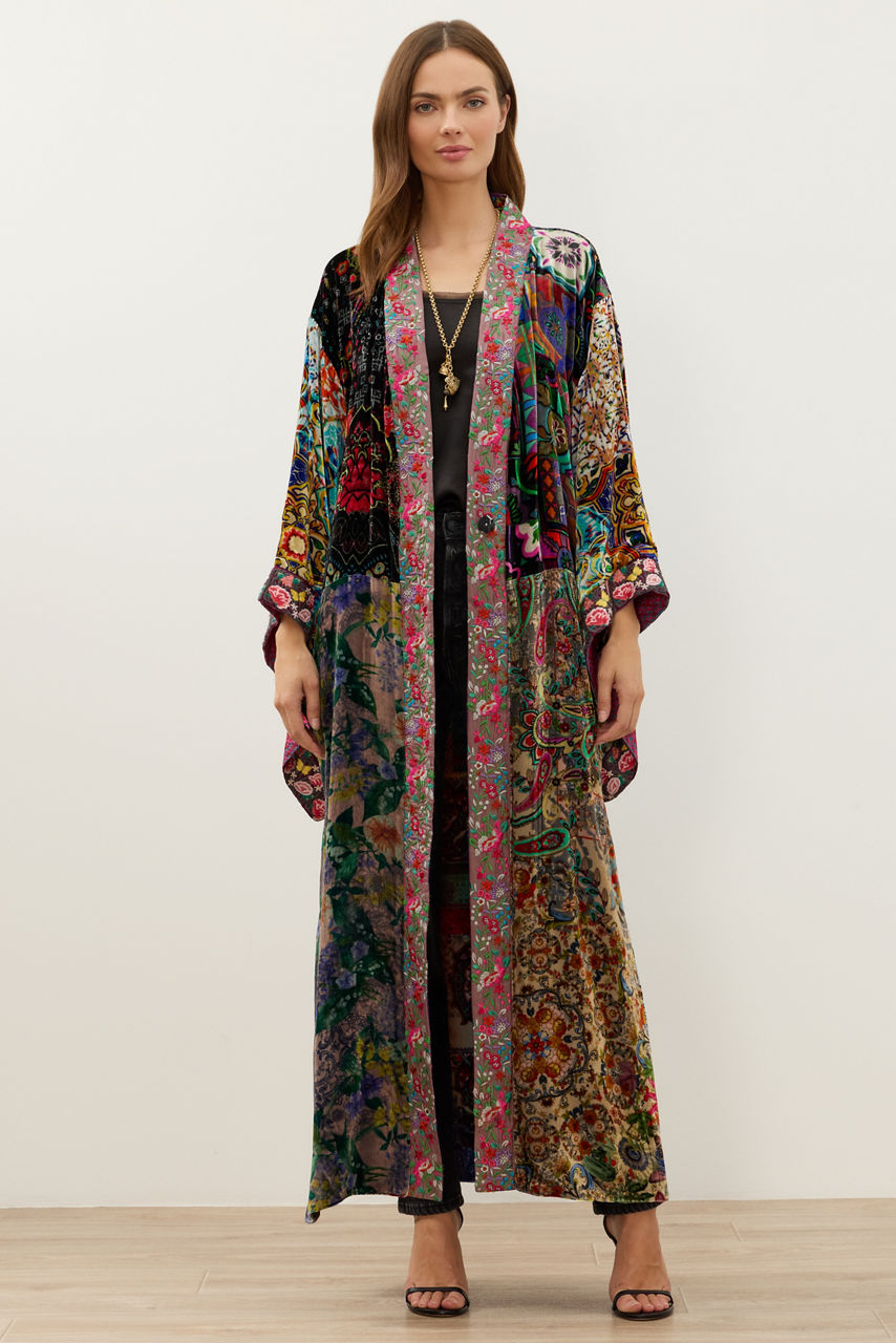 ONE OF A KIND VELVET KIMONO, , large image 1